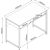 Desk DIMITRA 100x50xH76cm, beige Новинки Для дома и сада 