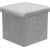 Ottoman JESSE with storage 30x30xH30cm, grey Новинки Для дома и сада 