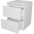 Top E Shop MALWA M2 WHITE BEDSIDE TABLE Naktsskapīši