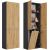 Top E Shop Topeshop NEL 1K DD ANT/ART KP bathroom storage cabinet Graphite, Oak Новинки Для дома и сада 