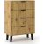 Top E Shop SCANDI 4S SLIM OAK ARTISAN CHEST OF DRAWERS Новинки Для дома и сада 