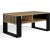 Top E Shop MODERN 2P SLIM ARTISAN COFFEE TABLE WITH BLACK LEGS Jaunumi -Dārzam