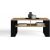 Top E Shop MODERN 2P SLIM ARTISAN COFFEE TABLE WITH BLACK LEGS Jaunumi -Dārzam