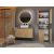 Top E Shop Topeshop NEL 1K DK ANT/ART KP bathroom storage cabinet Graphite, Oak Новинки Для дома и сада 
