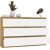 Top E Shop M6 MALWA CHEST OF DRAWERS 120 CM 6 DRAWERS OAK ARTISAN/WHITE Новинки Для дома и сада 