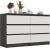 Top E Shop M6 MALWA CHEST OF DRAWERS 120 CM 6 DRAWERS ANTHRACITE/WHITE Новинки Для дома и сада 
