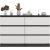 Top E Shop M6 MALWA CHEST OF DRAWERS 120 CM 6 DRAWERS ANTHRACITE/WHITE Новинки Для дома и сада 