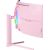 Arozzi Nova 49 " VA 32:9 165 Hz 4 ms 5120 x 1440 pixels 350 cd/m² HDMI ports quantity 2 Pink Monitori