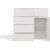 Top E Shop MALWA 1D5S WHITE CHEST OF DRAWERS Jaunumi -Dārzam