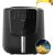 Cecotec hot air fryer CecoFry Rain (black, 1,550 watts, basket 5.5 liters, oil dispenser) Taukvāres katli