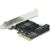 DeLOCK PCIe 5P SATA x4 LP 90498 Jaunumi - Datori