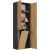 Top E Shop Topeshop NEL 1K DD ANT/ART KP bathroom storage cabinet Graphite, Oak Новинки Для дома и сада 