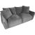 Dīvāns DIVI 3-vietīgs, pelēks Jaunumi -Dārzam