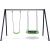 Lean Sport Garden Swing Stork's Nest Seat 2in1 Frame Black 260x173 cm Jaunumi, Bērnu preces
