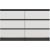 Top E Shop M6 MALWA CHEST OF DRAWERS 120 CM 6 DRAWERS ANTHRACITE/WHITE Новинки Для дома и сада 