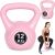Kettlebell kettle 12kg vingrinājums hantele bumba fitnesa svars rozā ModernHome Svaru ripas un stieņi