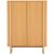 Highboard MORBEN 100x42xH130cm, melamine with oak decor Jaunumi -Dārzam