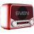 Speaker SVEN SRP-150, red (3W, Bluetooth, FM/AM/SW, USB, microSD, flashlight, battery) Aудио-видео