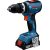 Bosch Powertools cordless impact drill GSB 18V-65 Professional, 18Volt (blue, 2x Li-Ion battery 4.0Ah, 82-piece accessory set in L-case) Jaunumi -Dārzam