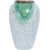 Ceramic vase TITAN STONE H27cm, green/white texture Новости, мебель, дом