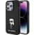 Karl Lagerfeld  Fixed Glitter Ikonik Logo Metal Pin Back Case Защитный Чехол для Apple iPhone 15 Pro Max Чехлы - альтернативные