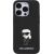 Karl Lagerfeld  Fixed Glitter Ikonik Logo Metal Pin Back Case Защитный Чехол для Apple iPhone 15 Pro Max Чехлы - альтернативные