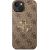 Guess PU 4G Metal Logo Case Aizsargapvalks priekš iPhone 14 / brūns Neoriģinālie Maciņi