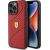 Ferrari Twist Metal Logo Back Case Aizsargapvalks Priekš Apple iPhone 15 Pro Max Neoriģinālie Maciņi