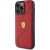 Ferrari Twist Metal Logo Back Case Aizsargapvalks Priekš Apple iPhone 15 Pro Max Neoriģinālie Maciņi