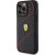 Ferrari Twist Metal Logo Back Case Aizsargapvalks Priekš Apple iPhone 15 Pro Max Neoriģinālie Maciņi