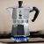 Bialetti Moka Express Moka pot 0.55 L Black, Silver Tējkannas (ar svilpi)
