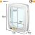 FERPLAST Swing 11 grey - dog and cat door - 31 x 9.6 x 38.4 cm Suņu un kaķu transport somas