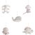 Baby's only muzikālais karuselis, dzīvnieki, 0+, Old pink/ Warm linen - BO-815.023.061.50 Игрушки для малышей