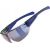 Okulary rowerowe UVEX Equate, black/blue matt/mirror blue Saules Brilles