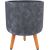 Plant holder SKY EDEN D32xH41.2cm, dark grey, with wood legs Новости, мебель, дом