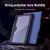 Nillkin Bumper PRO Protective Stand Case Multi-angle Aizsargapvalks priekš Samsung Galaxy Tab S9 Ultra/S10 Ultra / melns Maki Planšetdatoriem