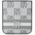 DKNY PU Leather Checkered Pattern and Stripe Case Aizsargapvalks priekš Samsung Galaxy Z Flip 6/7 FE / bēšs Neoriģinālie Maciņi