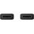 EP-DX310JBE Samsung USB-C/USB-C Data Cable USB-C/USB-C datu kabelis 3A 1.8m / melns Data USB kabeļi