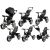 Leantoys Rower Trójkołowy PRO600 Czarny Jaunumi, Bērnu preces