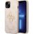 Guess PU Leather 4G Metal Logo Case Aizsargapvalks Priekš Apple iPhone 15 Neoriģinālie Maciņi