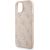 Guess PU Leather 4G Colored Ring Strap MagSafe Case Aizsargapvalks priekš iPhone 13 / rozā Neoriģinālie Maciņi