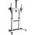 Techly Mobile stand for large TV LCD/LED/Plasma 60''-100'' 100kg VESA 2 shelves