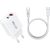 Charger Remax RP-U120 20W USB-C/USB-A + USB-C to USB-C cable 1.0m white Telefonu lādētāji 220v