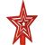 Рождественская елочная игрушка-звезда Springos CA0786  Eglīšu rotājumi