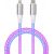 Qualo QCS-CL-00 Glowing Kabelis USB-С – Lightning  / 12W /  1m / LED Data USB kabeļi
