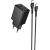 Charger Hoco N71 30W GaN USB-C/USB-A + USB-C to USB-C cable 1.0m black Telefonu lādētāji 220v