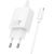 Charger Hoco N60 20W GaN USB-C + USB-C to USB-C cable 1.0m white Telefonu lādētāji 220v