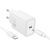 Charger Hoco N60 20W GaN USB-C + USB-C to USB-C cable 1.0m white Telefonu lādētāji 220v