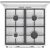 GORENJE GK6C5WF Gāzes plīts 60cm Gāzes Plītis