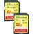 set SanDisk Extreme Plus SDHC 32 GB + 32 GB Class 10 UHS-I/U3 V30 (SDSDXWT-032G-GNCI2) Atmiņas kartes micro SD SDHC